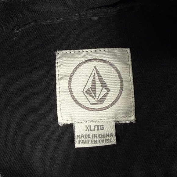 Volcom Mens Black Zip Up Hooded Jacket Workwear Utility Style Size XL - Picture 4 of 8